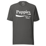 Enjoy Puppies Make Me Happy Unisex Tee in asphalt