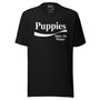 Enjoy Puppies Make Me Happy Unisex Tee in black