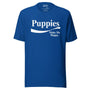 Enjoy Puppies Make Me Happy Unisex Tee in true royal