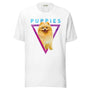 Pom Pom Unisex Tee in white