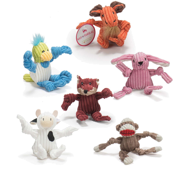 Wee Huggles, juguetes de peluche surtidos para perro, paquete de 6