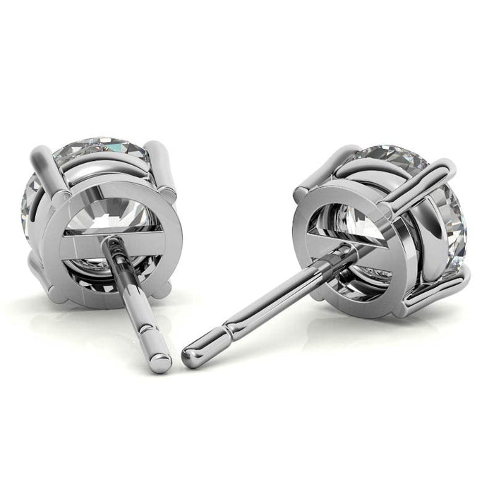 6 CTW Lab-Grown Diamond Stud Earrings in 14K Gold, photo 3