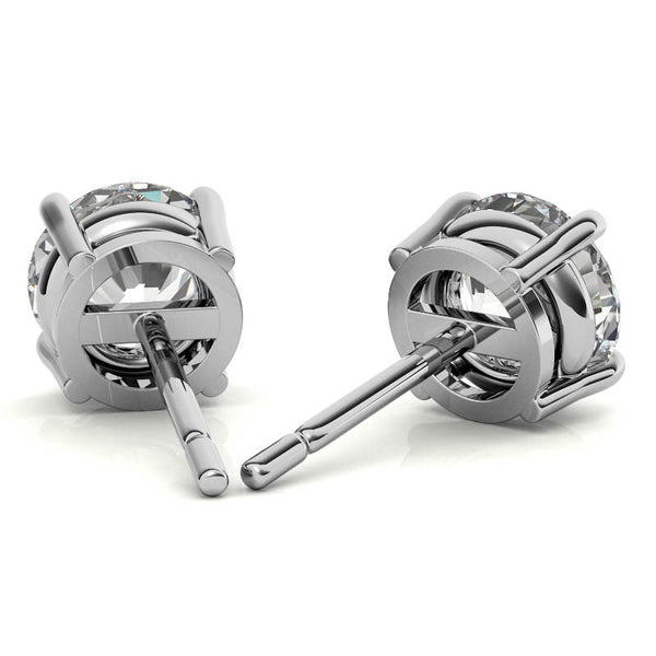 4.00 CTW Lab-Grown Diamond Stud Earrings in 14K Gold, photo 2