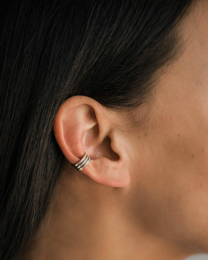 14K Gold Diamond Ear Cuff, photo 7