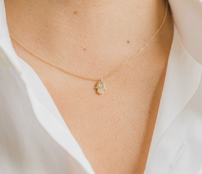 Diamond Hamsa Necklace, photo 3