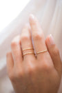 14K Gold Double Band Ring, photo 9