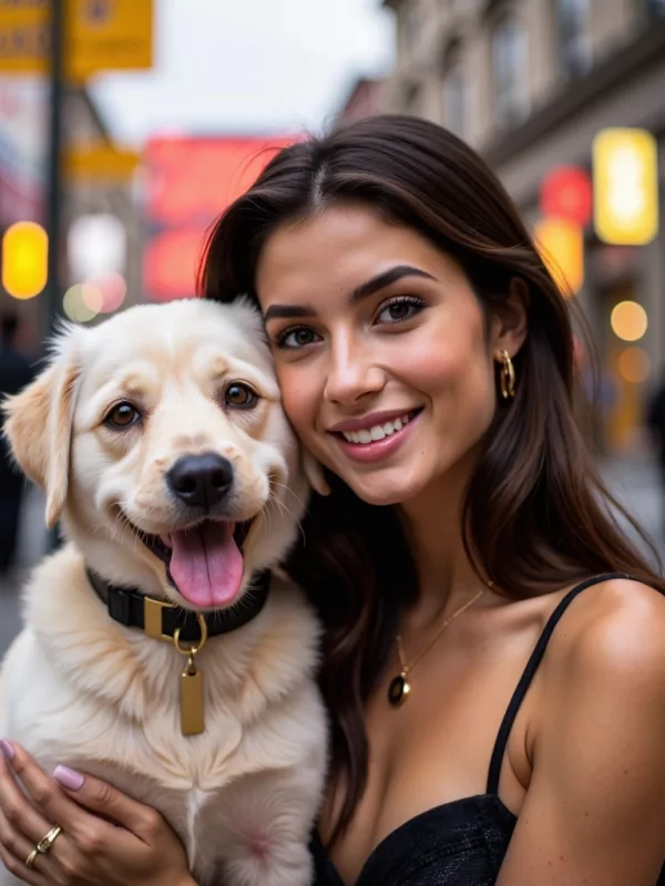FURPPL Product, Gold knecklace and blockchain dog tag