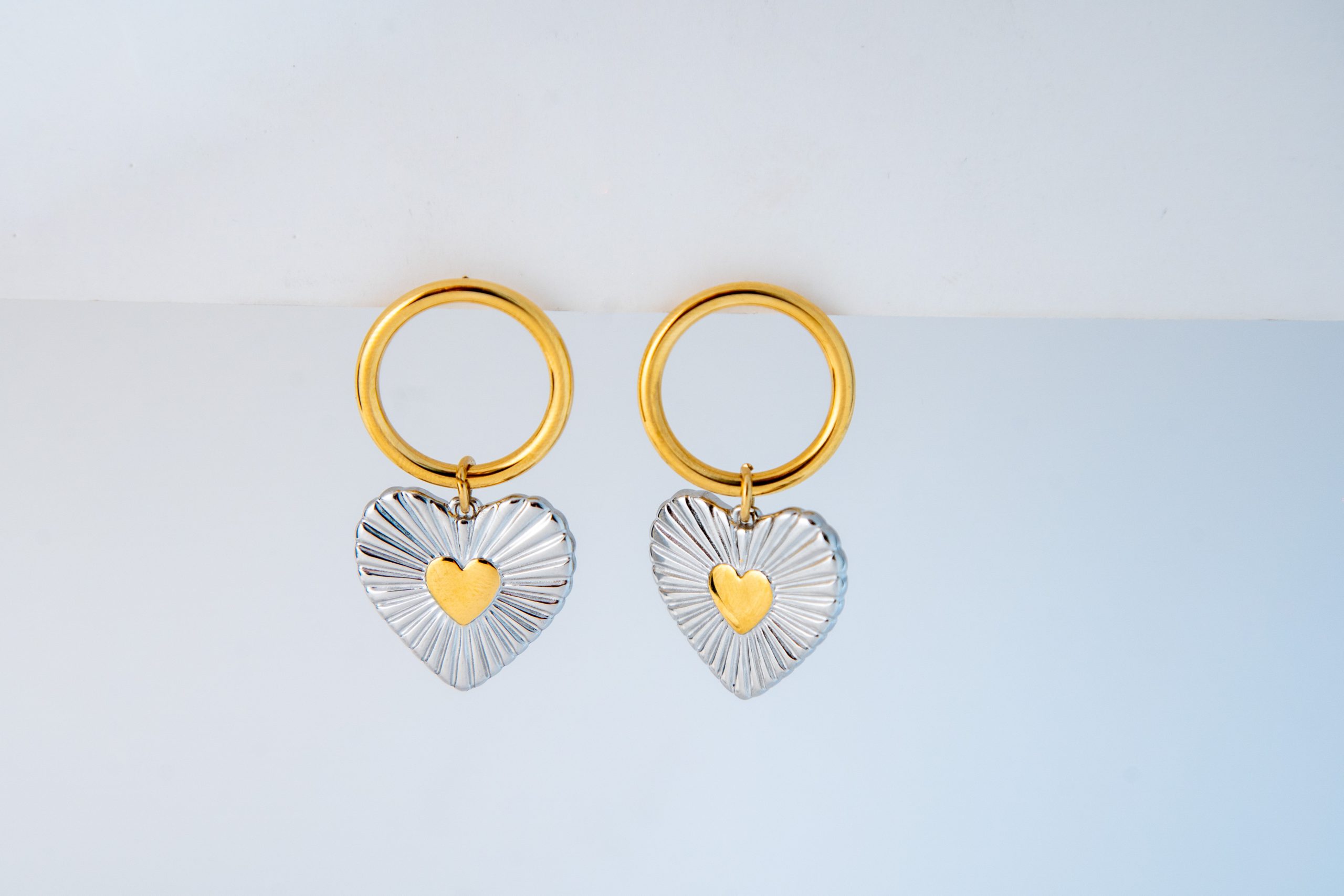iant Heart Hoop Earrings II
